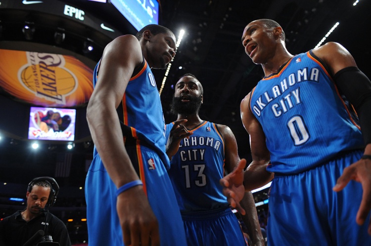 雷霆三少得分全部進(jìn)入歷史前20！他們是NBA歷史最大的如果嗎？